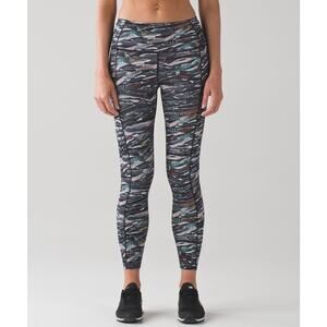 Lululemon Fast & Free 7/8 Tight Mini Sweatr Multi Black Nulux 4